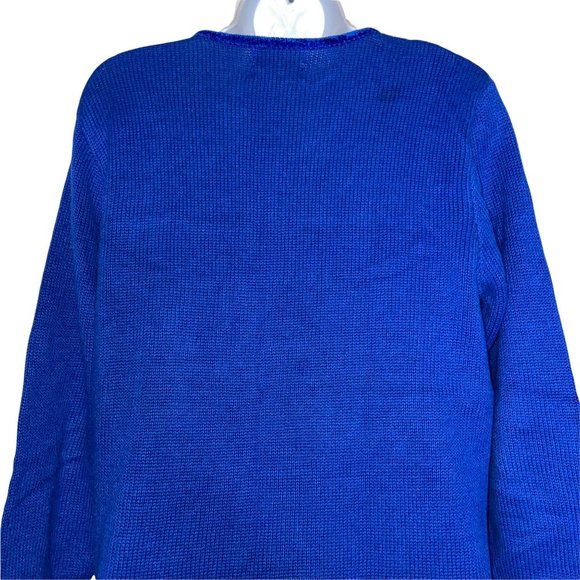 Quaker Factory Vintage 90's Y2K Embellished Angel Ugly Christmas Sweater Small - Picture 7 of 10